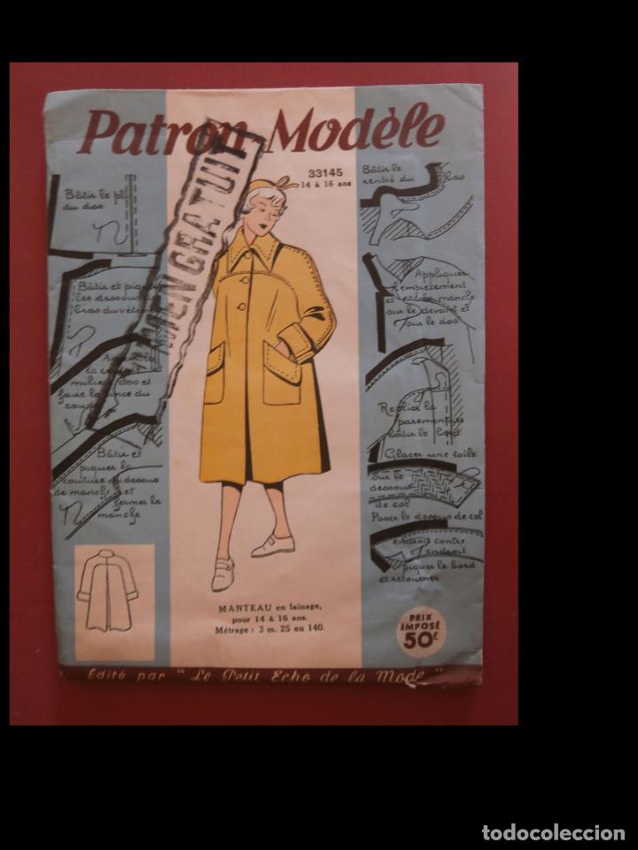 Outros artigos de papel: Patron Mod&egrave;le. Manteau en lainage pour 14 &aacute; 16 ans.