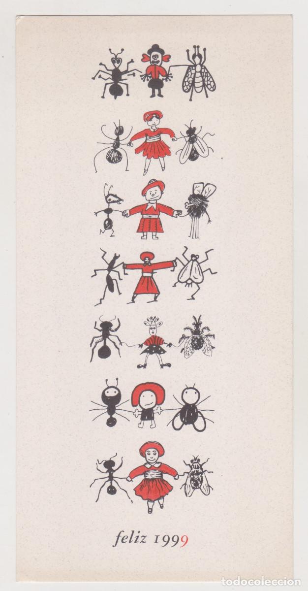 Sammelleidenschaft Andere Papierartikel: MEDIA VACA - TARJETA FELICITACI&Oacute;N 1999 - MEDIDAS: 21,50 X 10 CMS. - MUY BUEN ESTADO