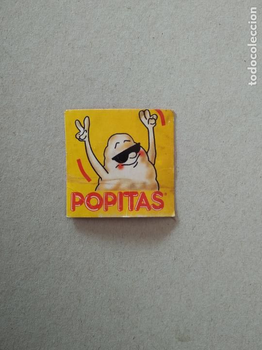 Paper Collecting Others: TROZO DE CART&Oacute;N PUBLICIDAD POPITAS DE LA MARCA BORGES MIDE 4CM X 4CM