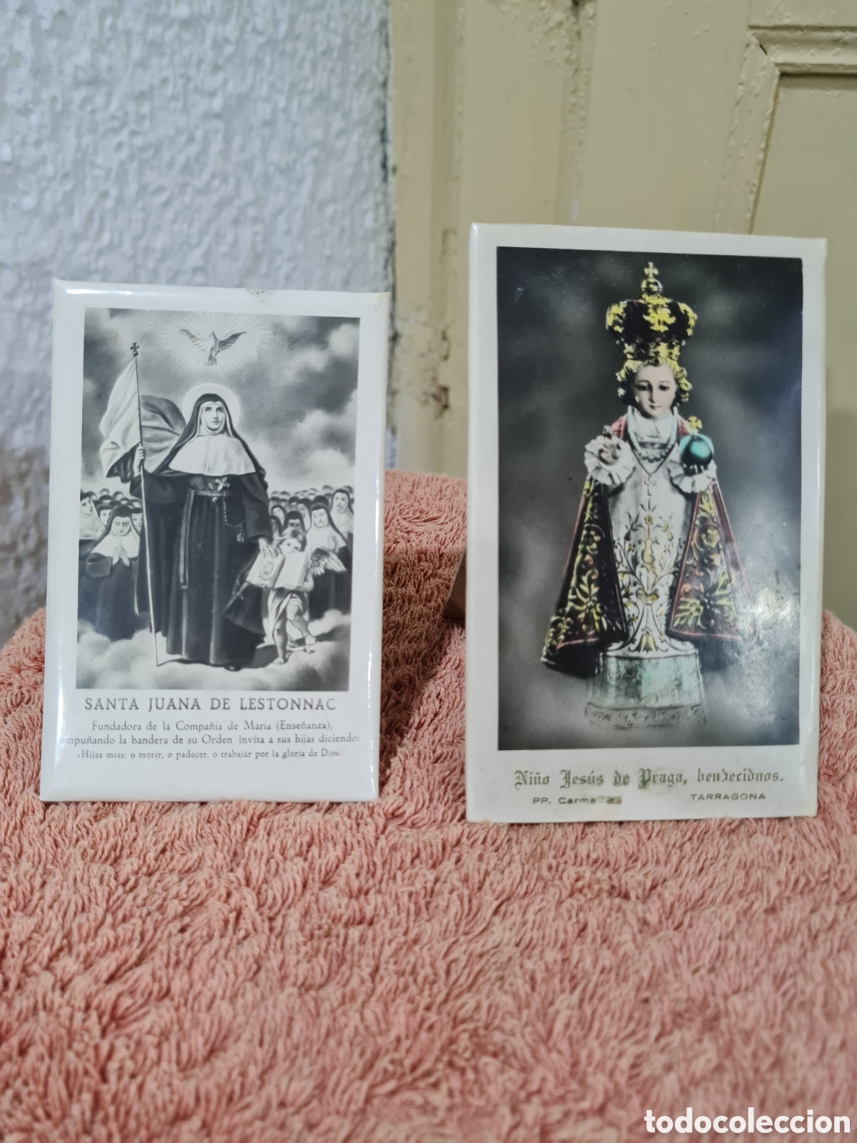 Altri oggetti di carta: SANTA JUANA DE LESTONNAC, NI&Ntilde;O JESUS DE PRAGA