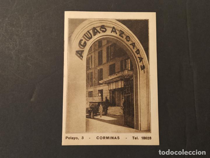 Altri oggetti di carta: AGUAS AZOADAS DE BARCELONA-PUBLICIDAD ANTIGUA-VER FOTOS-(K-11.337)