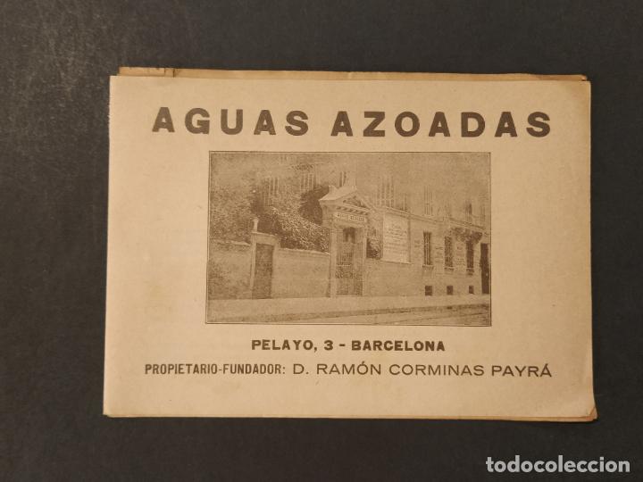 Altri oggetti di carta: AGUAS AZOADAS DE BARCELONA-PUBLICIDAD ANTIGUA-VER FOTOS-(K-11.342)