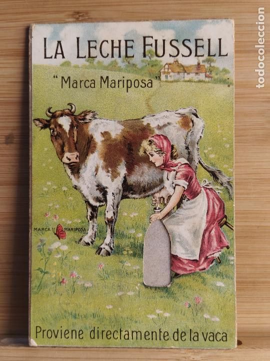 Otros Art&iacute;culos de Coleccionismo en Papel: LA LECHE FUSSELL MARCA MARIPOSA-PUBLICIDAD ANTIGUA-VER FOTOS-(105.994)