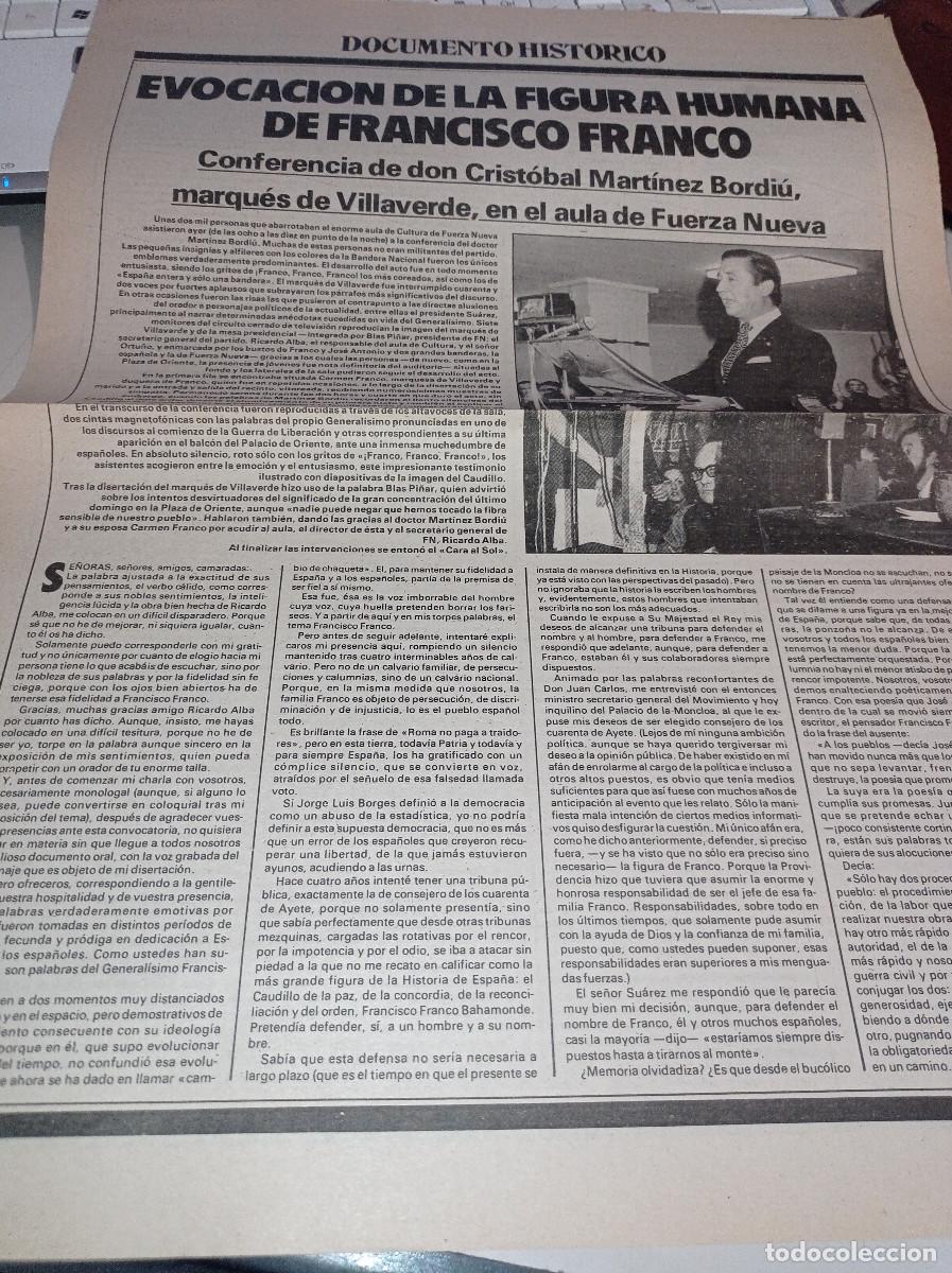 Otros art&iacute;culos de coleccionismo en papel: D&Iacute;PTICO -ENCARTE EL ALCAZAR. EVOCACI&Oacute;N FRANCISCO FRANCO. MARTINEZ BORDI&Uacute; REF. UR MES