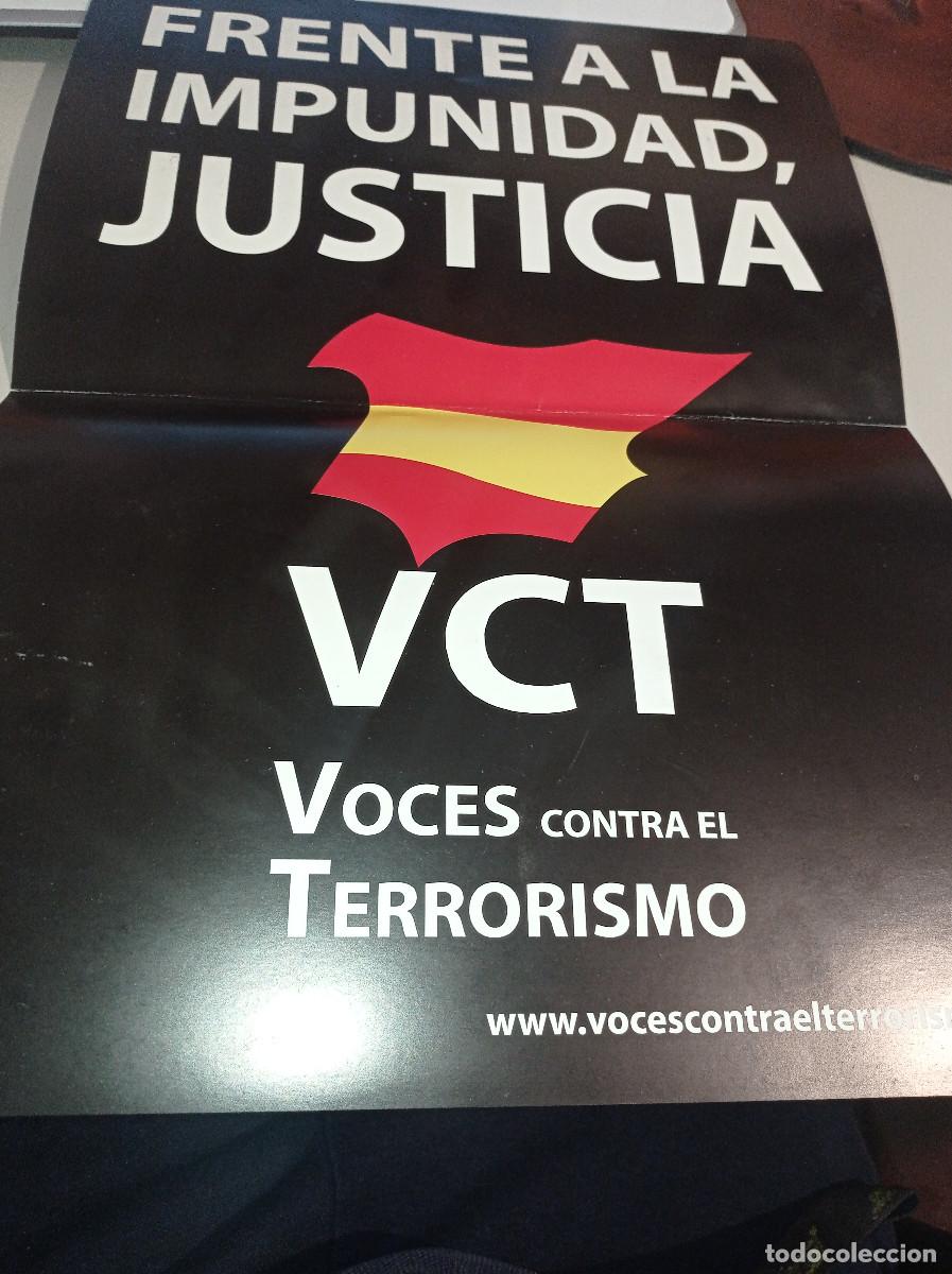 Otros Art&iacute;culos de Coleccionismo en Papel: P&Oacute;STER FRENTE A LA IMPUNIDAD JUSTICIA. VOCES CONTRA EL TERRORISMO REF. UR MES