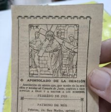 Otros Artículos de Coleccionismo en Papel: ESTAMPA APOSTOLADO DE LA ORACIÓN 1953