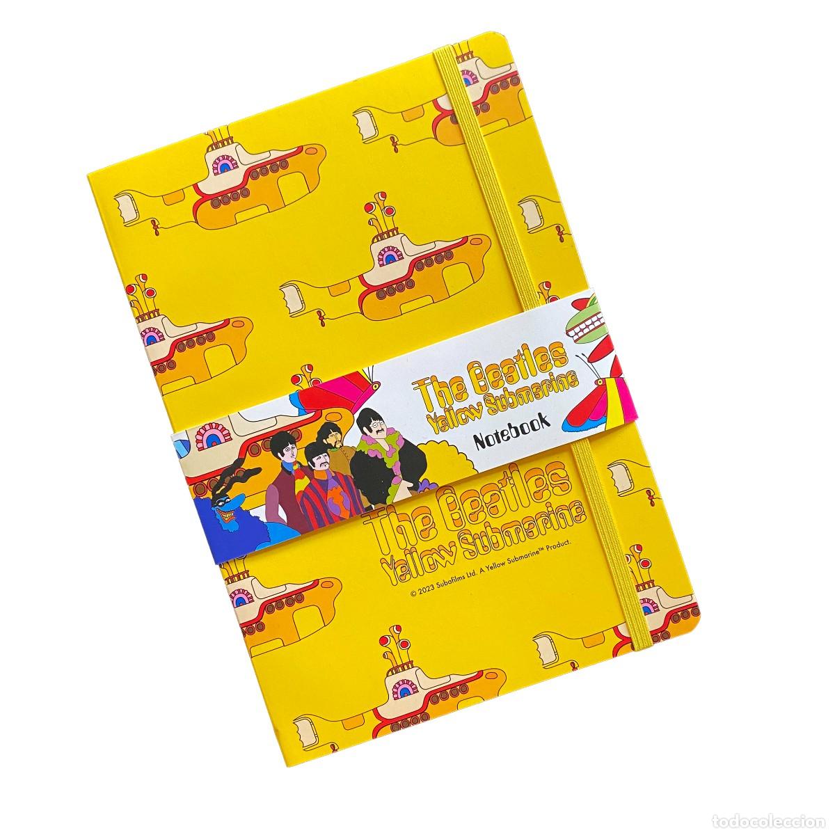 Otros Art&iacute;culos de Coleccionismo en Papel: CUADERNO O LIBRETA A5 YELLOW SUBMARINE SUBMARINO AMARILLO THE BEATLES A RAYAS PAPEL RECICLADO