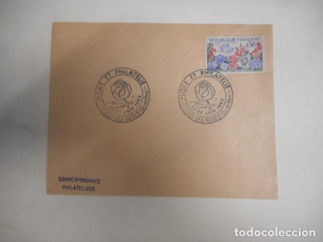 Paper Collecting Others: SOBRE. FLORE ET PHILATE&Ntilde;IE. REPUBLIQUE FRAN&Ccedil;AISE. 1963