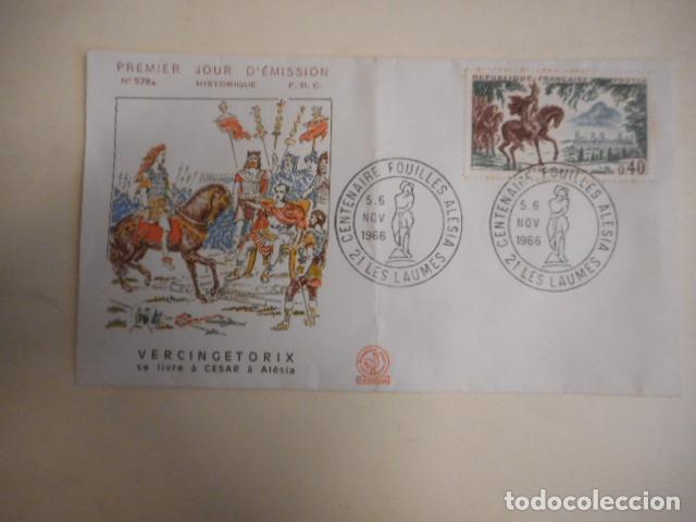 Otros Art&iacute;culos de Coleccionismo en Papel: SOBRE. PREMIER JOUR D'EMISSION. VERCINGETORIX. CENTENAIRE FOUILLES ALESIA. NOV 1966