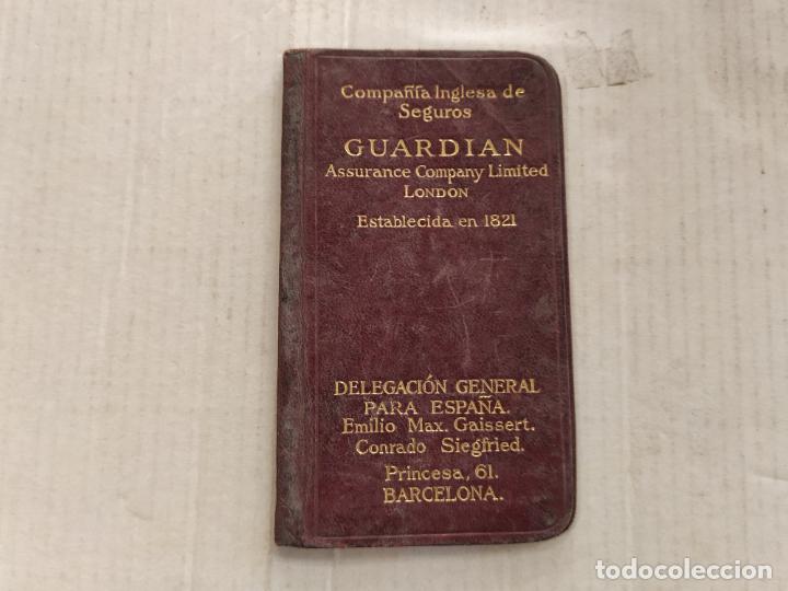 Otros Art&iacute;culos de Coleccionismo en Papel: BARCELONA - COMPA&Ntilde;IA INGLESA DE SEGUROS GUARDIAN -VER FOTOS-(106.057)