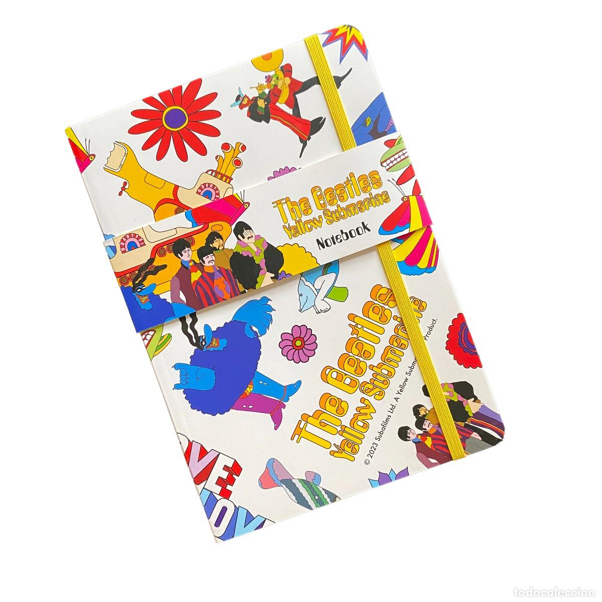 Otros Art&iacute;culos de Coleccionismo en Papel: CUADERNO O LIBRETA YELLOW SUBMARINE SUBMARINO AMARILLO THE BEATLES TAMA&Ntilde;O A 5 RAYAS, NUEVO SIN USO