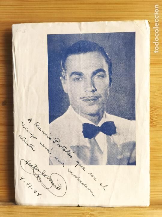Otros Art&iacute;culos de Coleccionismo en Papel: AUTOGRAFO DE HECTOR CERVI&Ntilde;O - PROGRAMA OBRA SINDICAL EDUCACION Y DESCANSO-1944-VER FOTOS-(K-11.413)