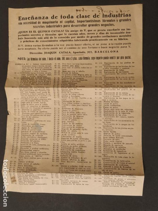 Otros Art&iacute;culos de Coleccionismo en Papel: ENSE&Ntilde;ANZA DE TODA CLASE DE INDUSTRIAS-VER FOTOS-(K-11.494)