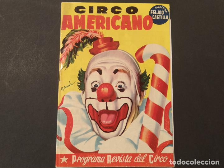 Otros Art&iacute;culos de Coleccionismo en Papel: CIRCO AMERICANO - PROGRAMA REVISTA DEL CIRCO - PAYASOS -VER FOTOS-(K-11.499)