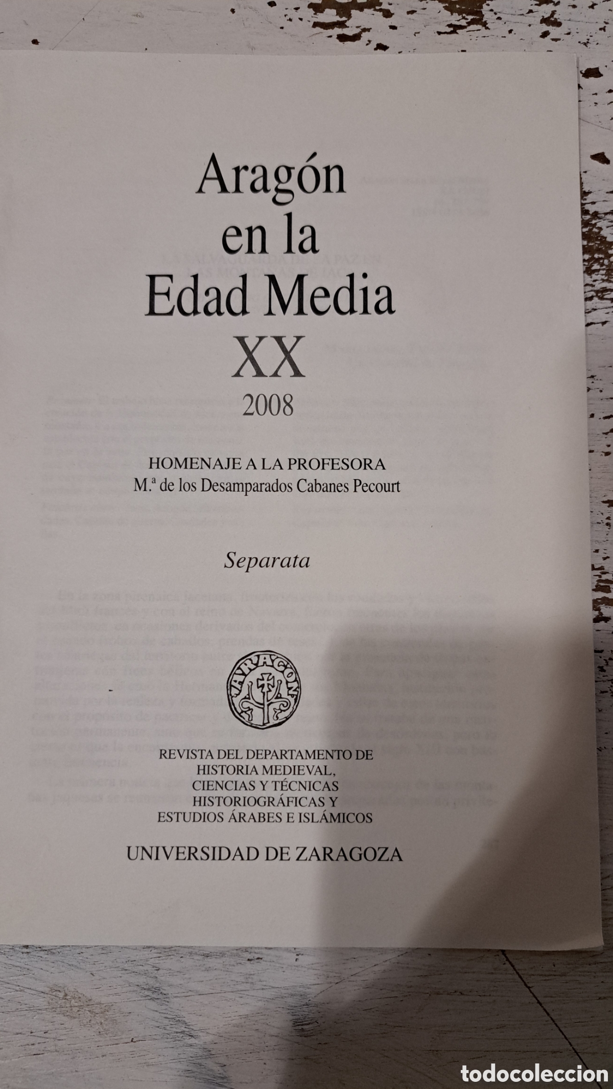 Otros Art&iacute;culos de Coleccionismo en Papel: Ahora voy en la edad media siglo veinte dos mil ocho separata