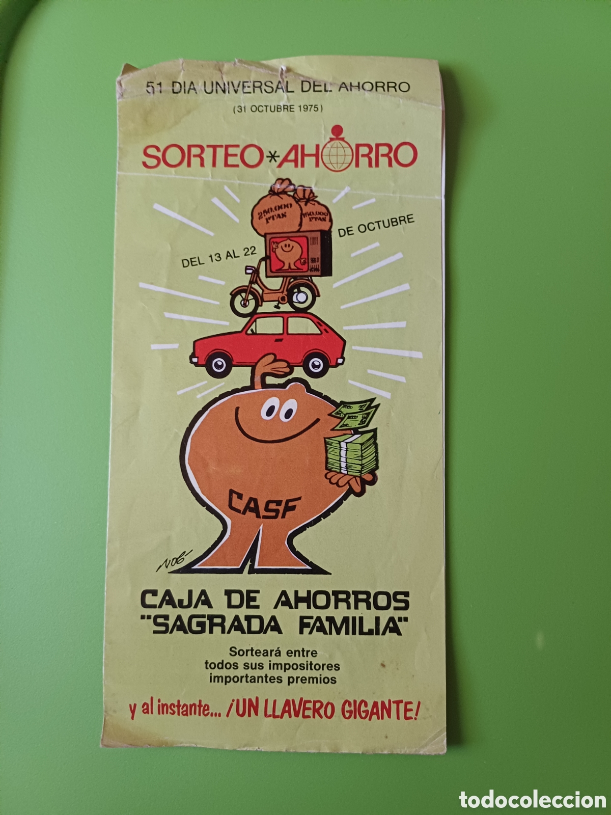 Otros Art&iacute;culos de Coleccionismo en Papel: Folleto Caja de Ahorros Sagrada Familia 1975