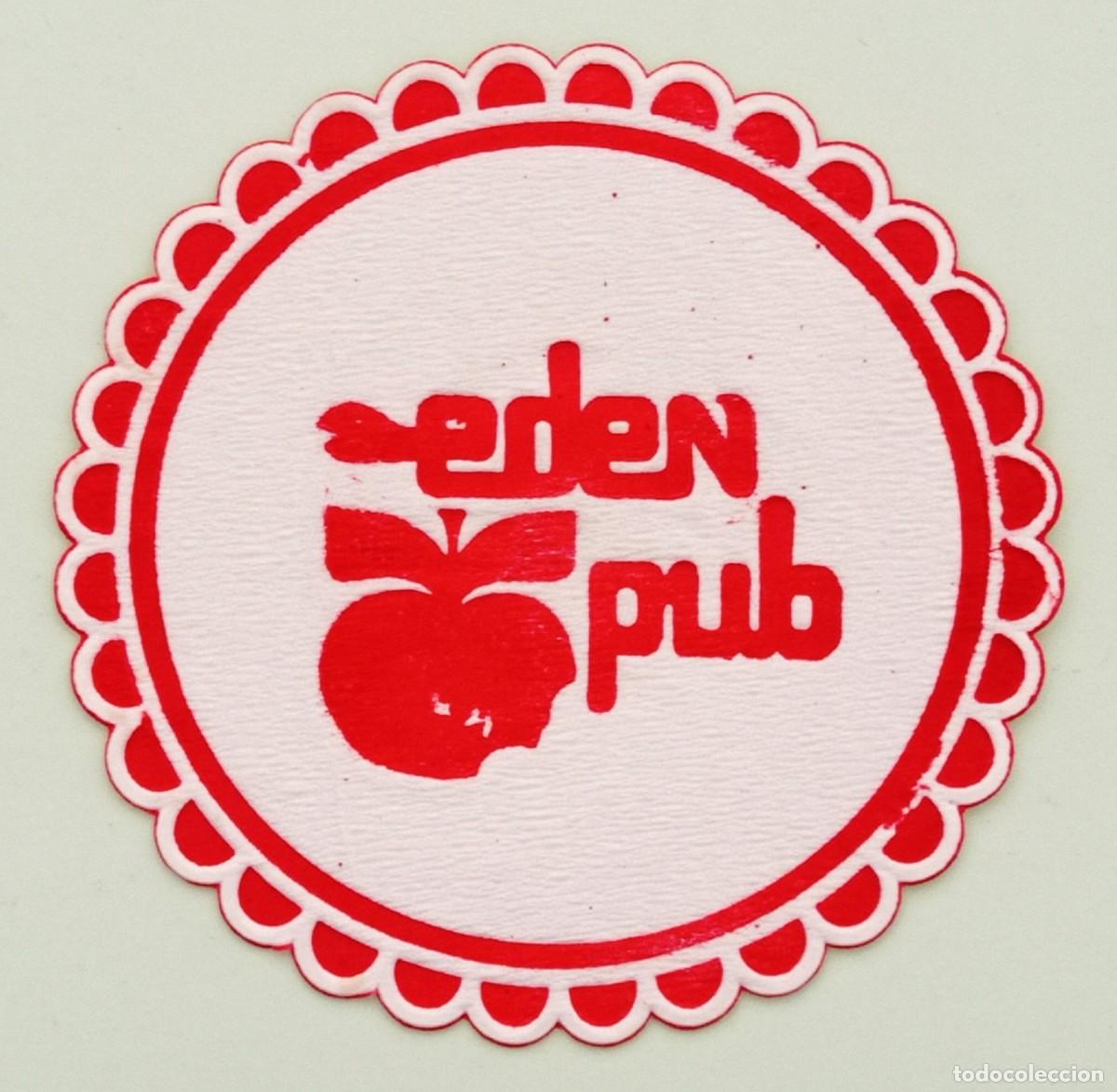 Outros artigos de papel: ANTIGUO POSAVASOS CELULOSA. BAR-TABERNA INGLESA EDEN PUB (BARCELONA) (ESPA&Ntilde;A)