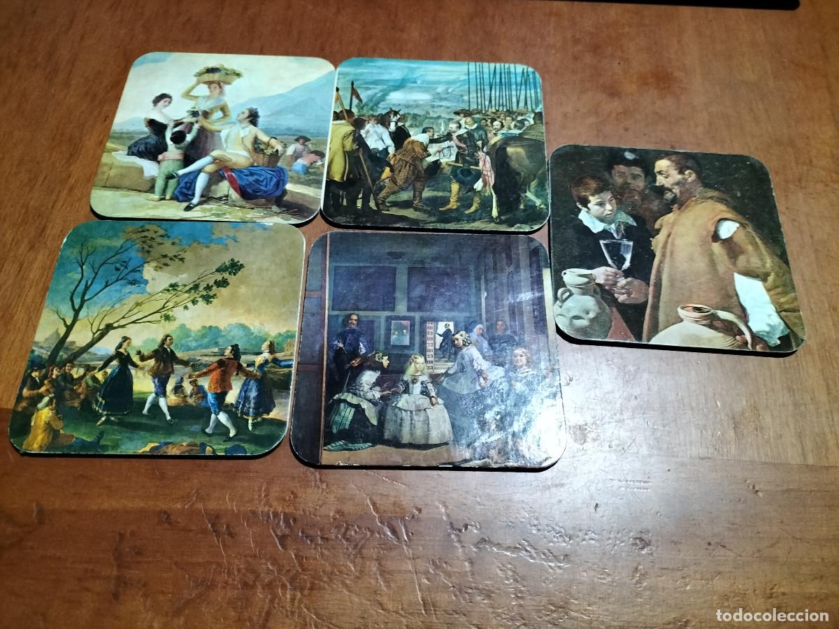 Sammelleidenschaft Andere Papierartikel: 5 POSAVASOS DE PINTURAS DE GOYA Y VEL&Aacute;ZQUEZ. BUEN ESTADO. C-2