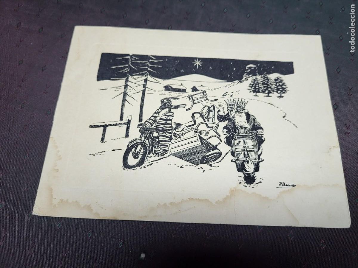 Sammelleidenschaft Andere Papierartikel: FELICITACION NAVIDAD INDUSTRIAS GARRIZ PAMPLONA NAVARRA