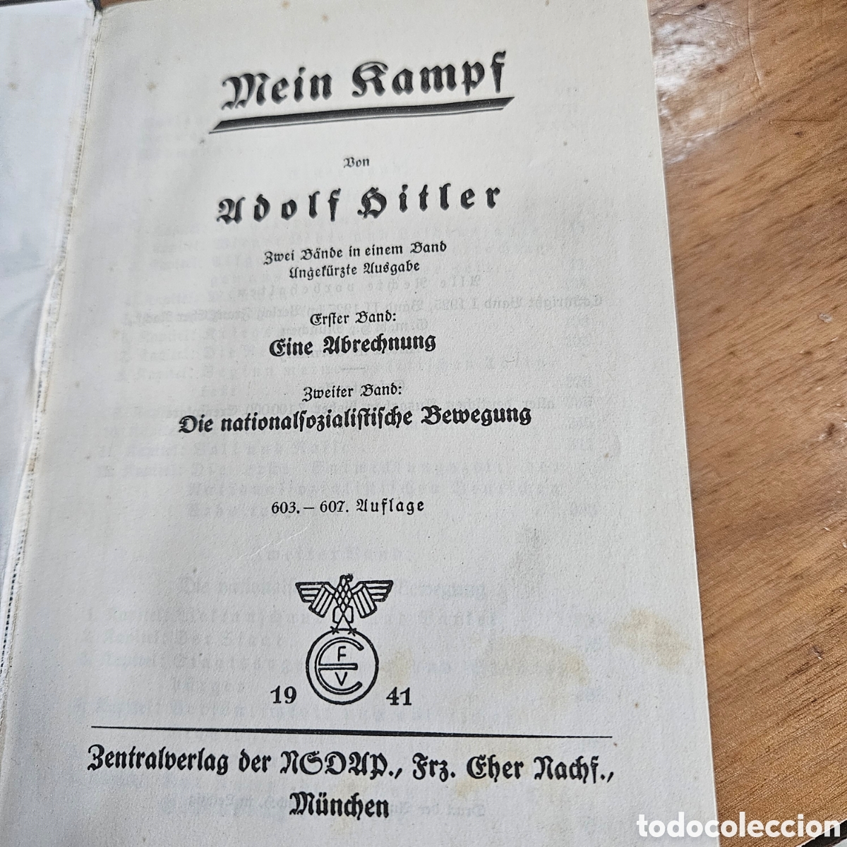 Otros art&iacute;culos de coleccionismo en papel: MEIN KAMPFT EDICI&Oacute;N 1941 - Foto 3