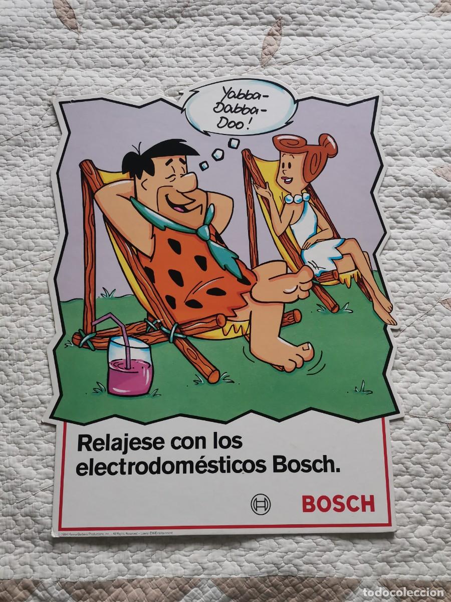 Otros Art&iacute;culos de Coleccionismo en Papel: Gran cartel de cart&oacute;n (60x50) publicidad electrodom&eacute;sticos Bosch. 1994 Hanna-Barbera Productions