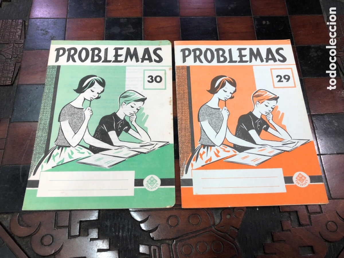 Otros Art&iacute;culos de Coleccionismo en Papel: Lote de cuadernos Problemas matematicas, Edelvives (L30)