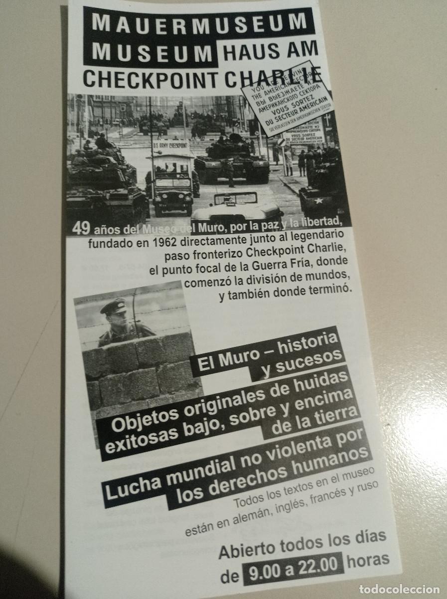 Outros artigos de papel: POL&Iacute;PTICO 6 CUERPOS EN ALEM&Aacute;N MAUERMUSEUM EL MURO DE BERL&Iacute;N REF. UR MES 3 H