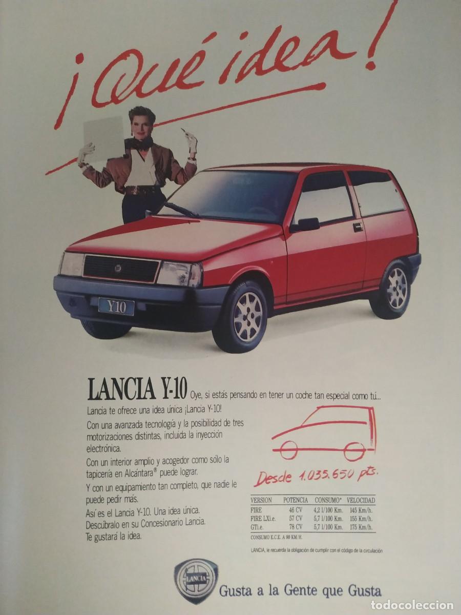Otros Art&iacute;culos de Coleccionismo en Papel: ANTIGUO ANUNCIO COCHE LANCIA Y10