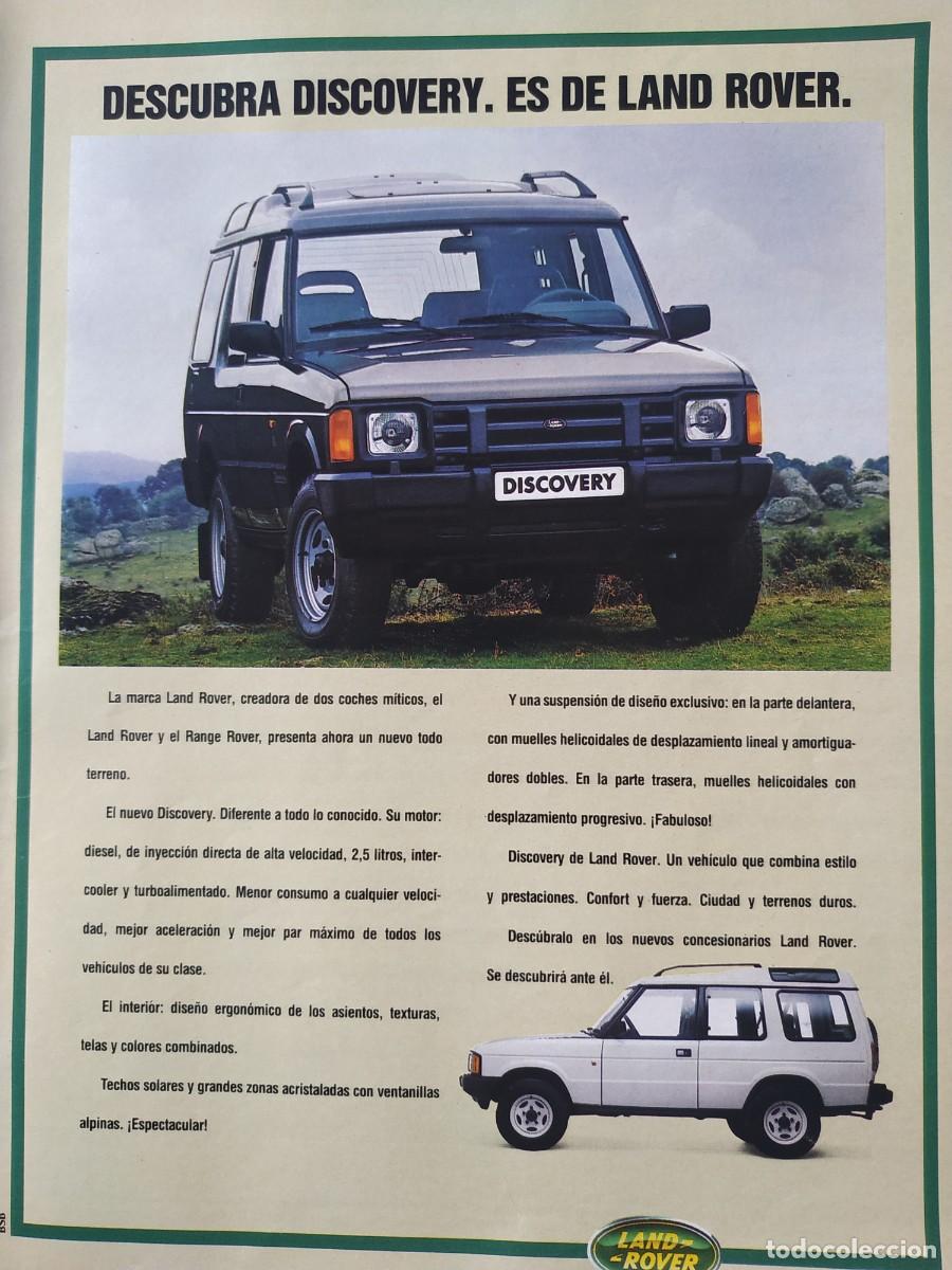 Otros Art&iacute;culos de Coleccionismo en Papel: ANTIGUO ANUNCIO COCHE LAND ROVER DISCOVERY