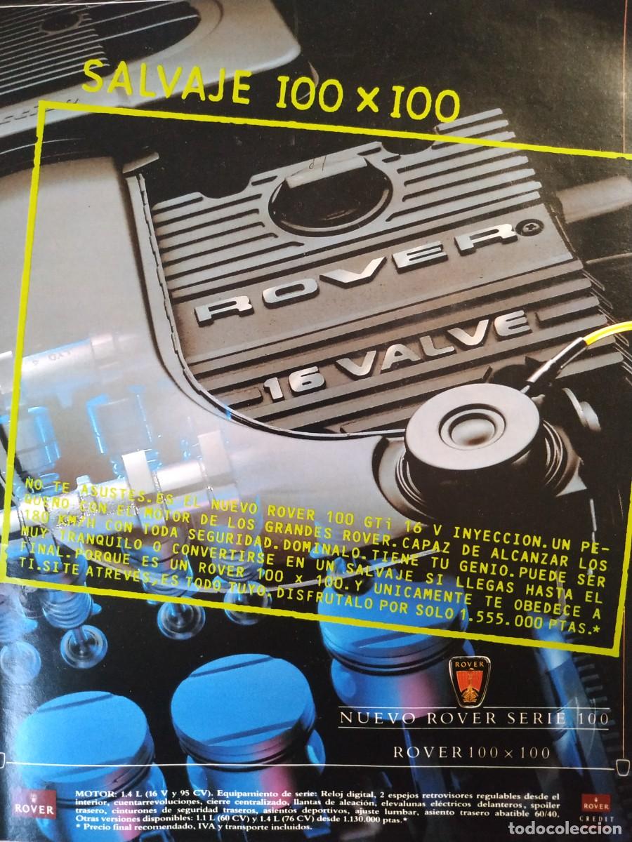 Otros art&iacute;culos de coleccionismo en papel: ANTIGUO ANUNCIO COCHE ROVER SERIE 100 GTI 16V