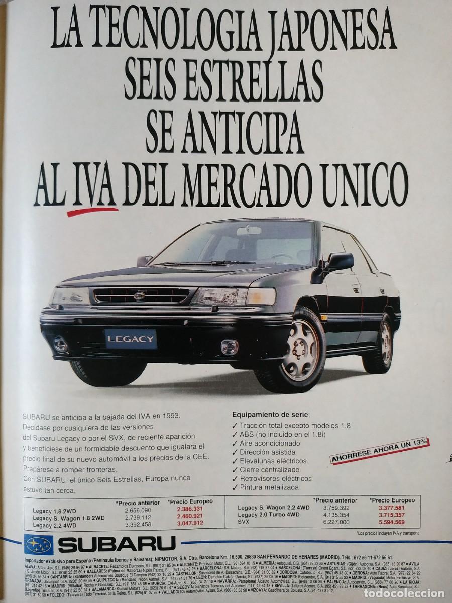 Otros Art&iacute;culos de Coleccionismo en Papel: ANTIGUO ANUNCIO COCHE SUBARU LEGACY
