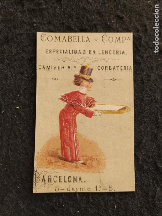 Sammelleidenschaft Andere Papierartikel: BARCELONA-COMABELLA Y COMPA&Ntilde;IA-LENCERIA CORBATERIA CAMISERIA-PUBLICIDAD ANTIGUA-VER FOTOS-(106.577)