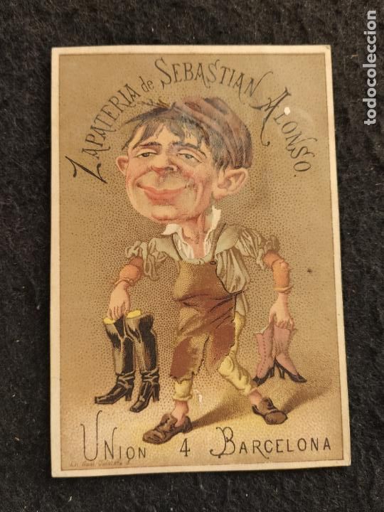 Otros Art&iacute;culos de Coleccionismo en Papel: BARCELONA-ZAPATERIA DE SEBASTIAN ALONSO-TARJETA PUBLICIDAD ANTIGUA-VER FOTOS-(106.586)