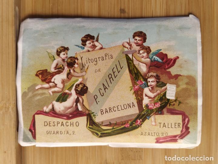 Otros Art&iacute;culos de Coleccionismo en Papel: BARCELONA-LITOGRAFIA DE P. CAIRELL-PUBLICIDAD ANTIGUA-VER FOTOS-(K-11.642)