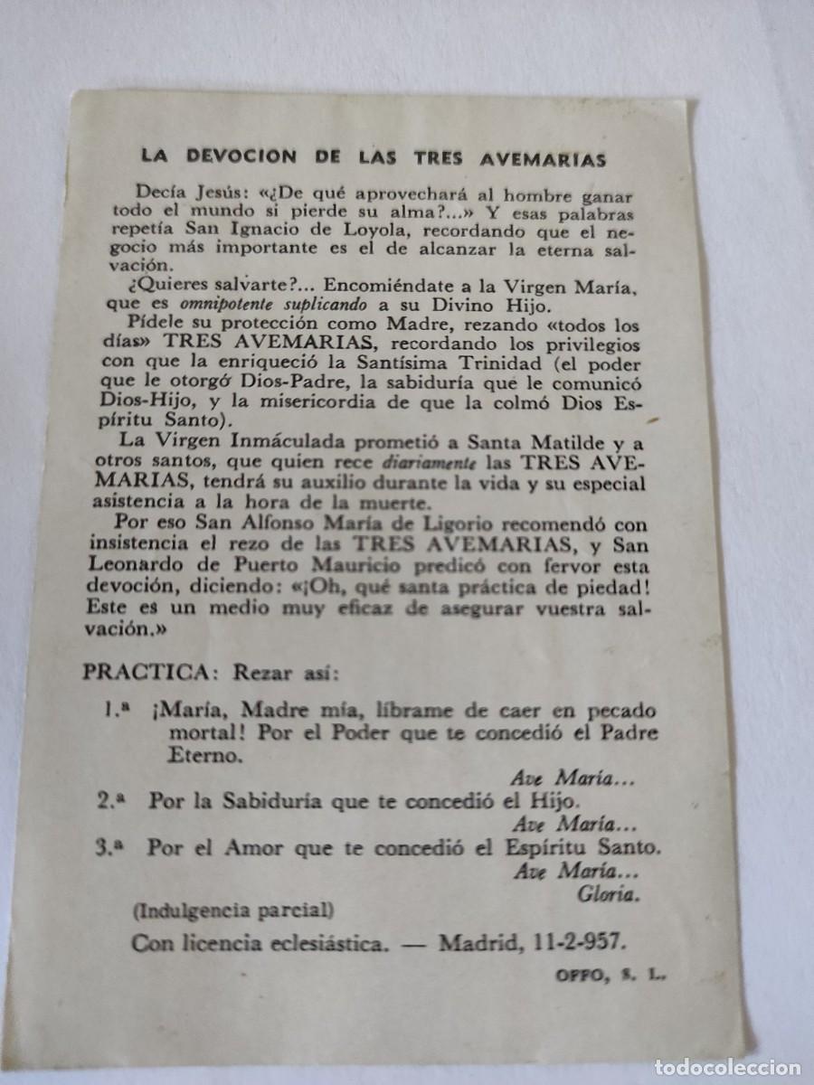 Otros art&iacute;culos de coleccionismo en papel: La devoci&oacute;n de las tres avemar&iacute;as - Foto 2