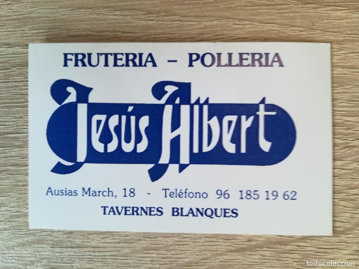 Sammelleidenschaft Andere Papierartikel: FRUTER&Iacute;A POLLER&Iacute;A JES&Uacute;S ALBERT - TAVERNES BLANQUES (VALENCIA) - A&Ntilde;O 1996.