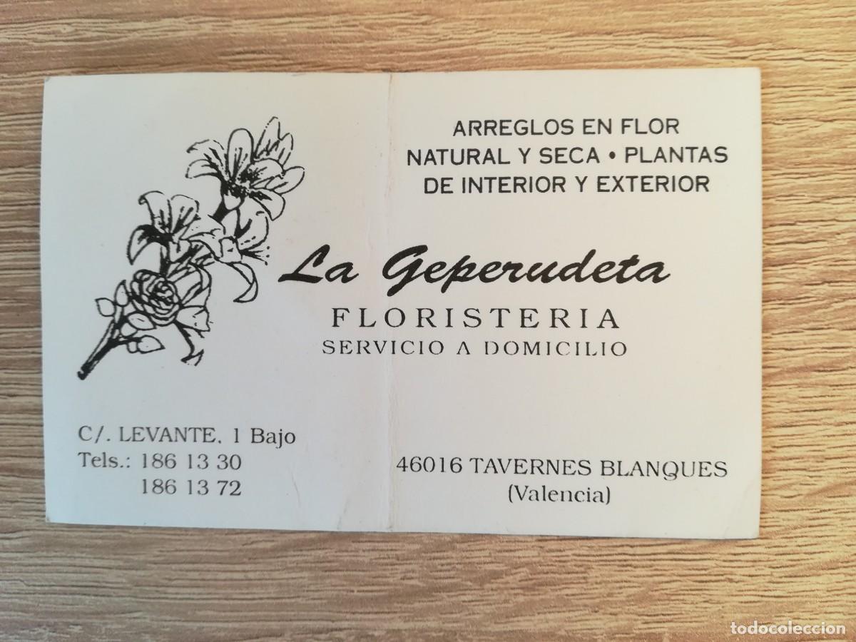Sammelleidenschaft Andere Papierartikel: LA GEPERUDETA FLORISTER&Iacute;A - TAVERNES BLANQUES (VALENCIA) - A&Ntilde;O 1996.