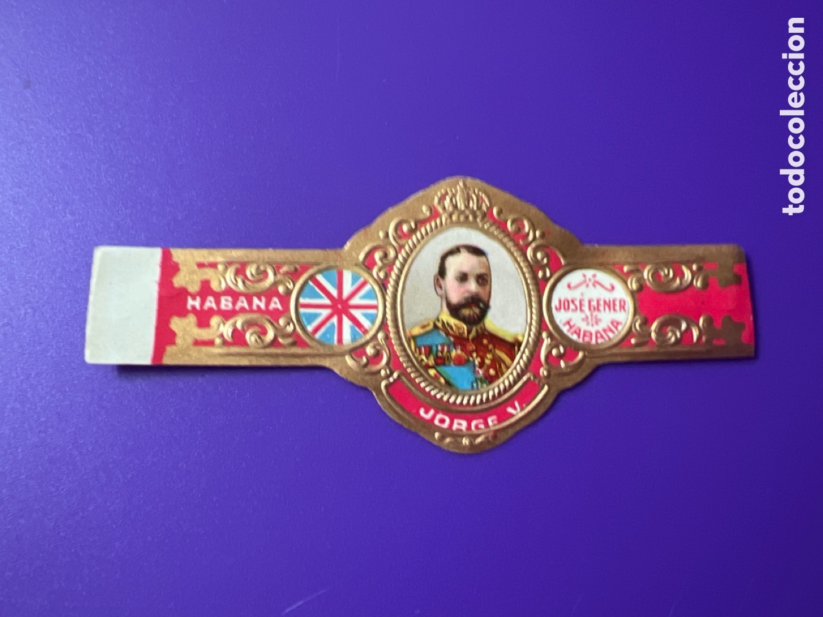 Sammelleidenschaft Andere Papierartikel: V3099. VITOLA HABANA JOSE GENER JORGE V - CIGAR BAND