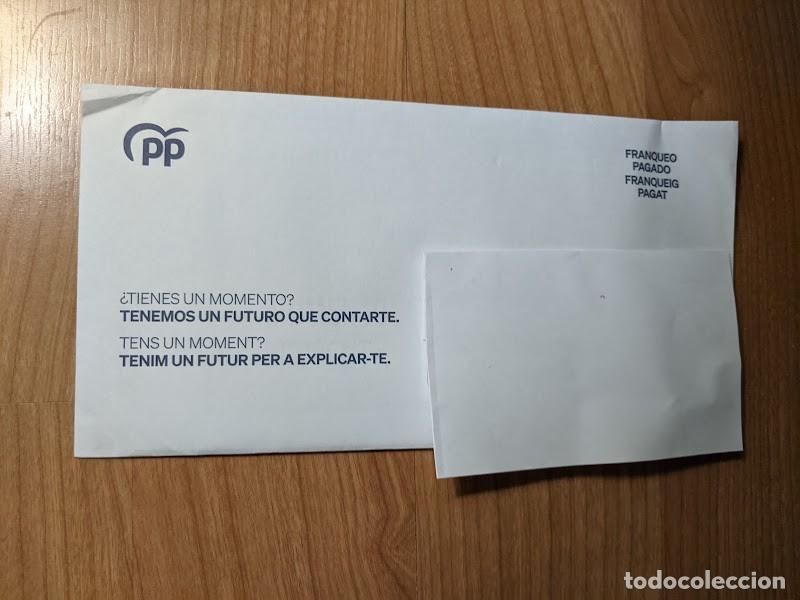 Otros Art&iacute;culos de Coleccionismo en Papel: PROPAGANDA ELECTORAL PP 23J 2023