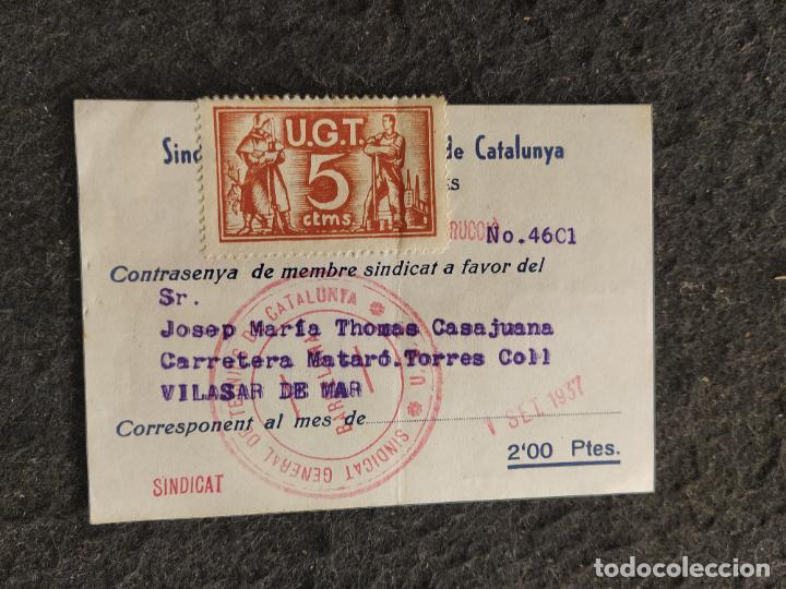 Otros Art&iacute;culos de Coleccionismo en Papel: GUERRA CIVIL-SINDICAT GENERAL DE TECNICS DE CATALUNYA-ANY 1937-UGT-U.G.T.-VER FOTOS-(106.772)