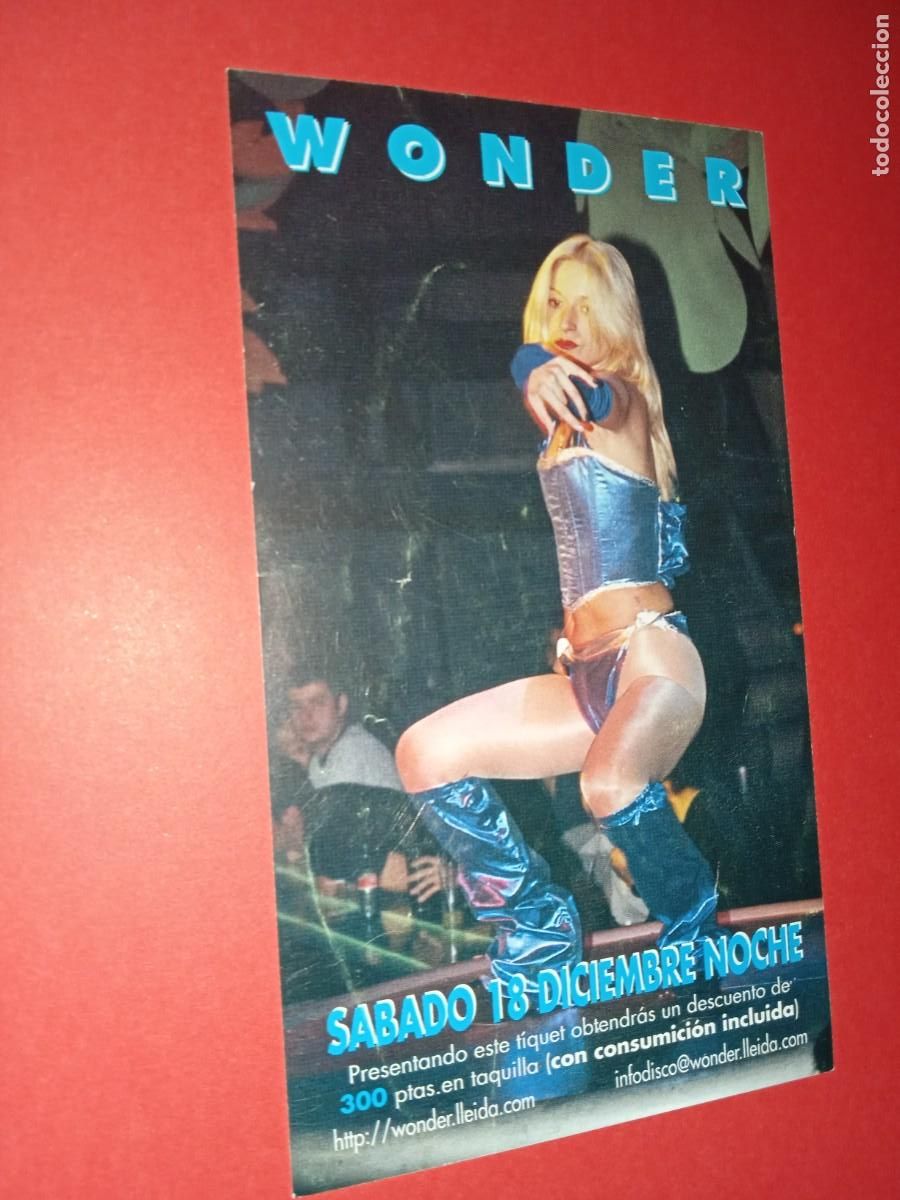 Otros Art&iacute;culos de Coleccionismo en Papel: DISCOTECA *WONDER LLEIDA* - FLYER DESCUENTO 300 PTS. A&Ntilde;OS 90