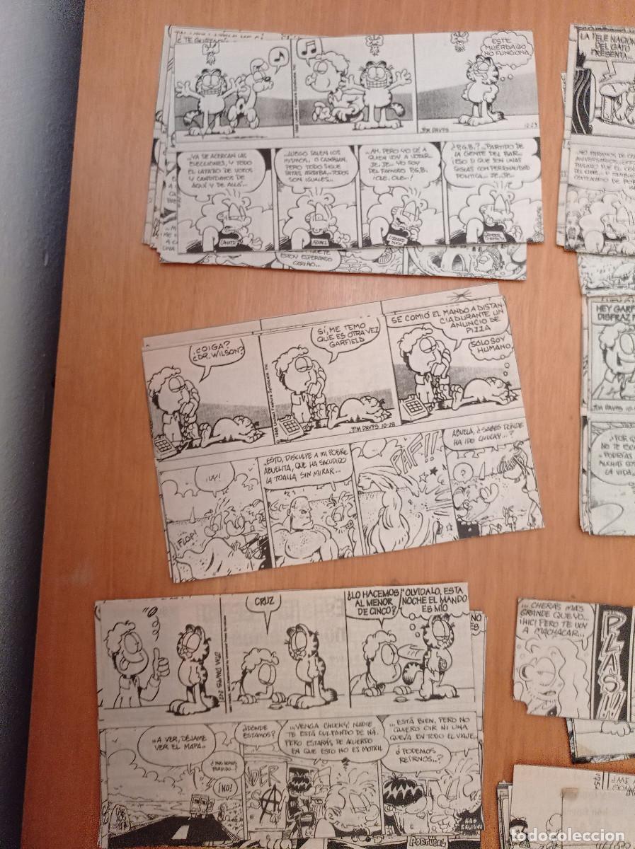 Otros art&iacute;culos de coleccionismo en papel: M&aacute;s de 50 Vi&ntilde;etas de los a&ntilde;os 80 y 90 de Garfield del periodico Ideal