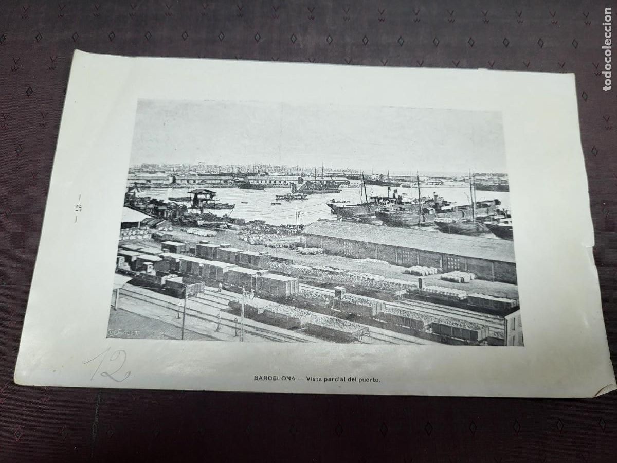 Collectionnisme Papier divers: BARCELONA VISTA PARCIAL DEL PUERTO