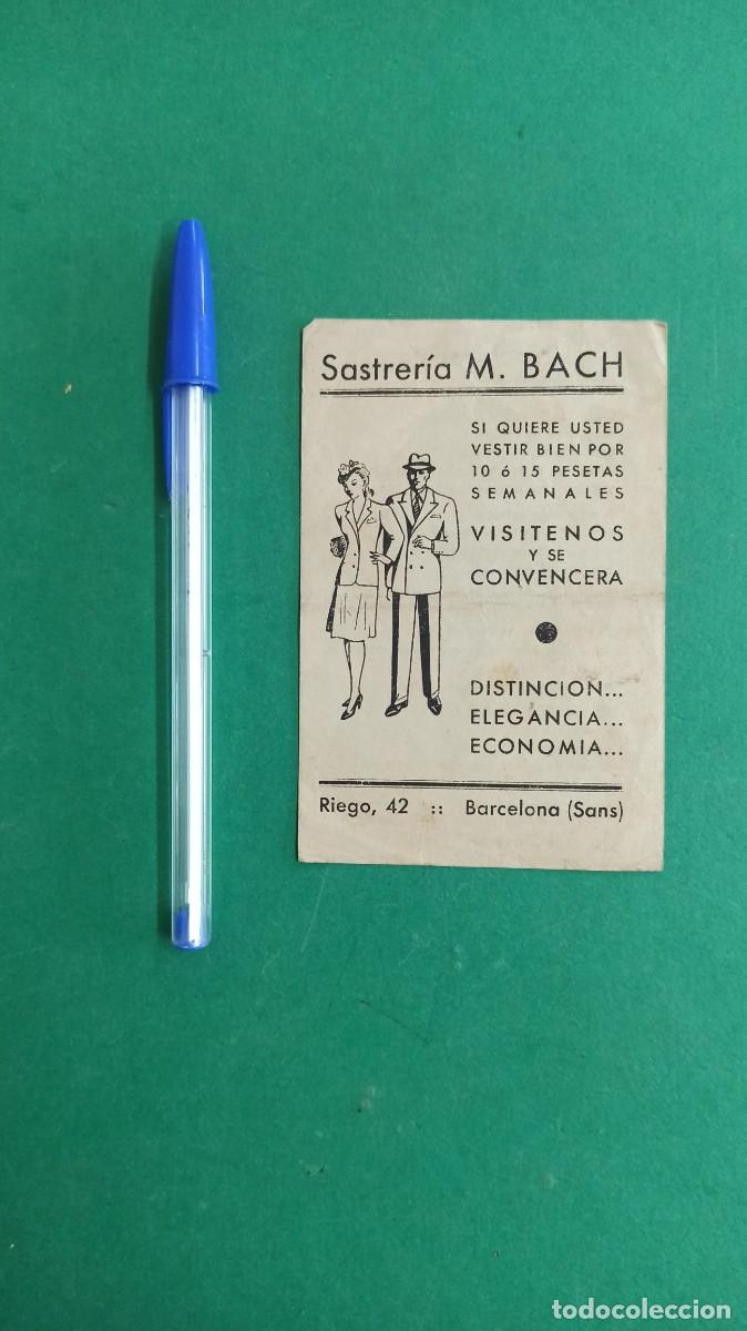 Otros Art&iacute;culos de Coleccionismo en Papel: Antigua publicidad de Sastreria Sants. Barcelona.