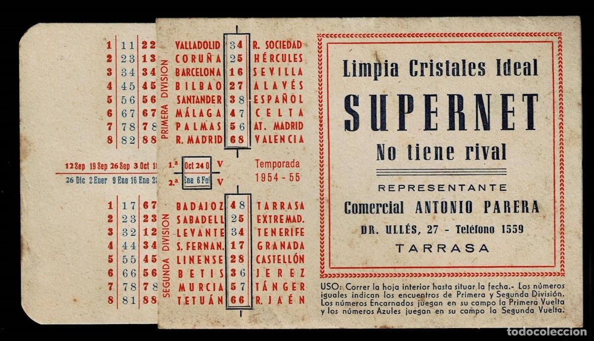 Otros Art&iacute;culos de Coleccionismo en Papel: 0319 QUINIELAS- REGLA DE CALCULO realizada por Artes Graficas J. Ventayol de TARRASA para el Represe