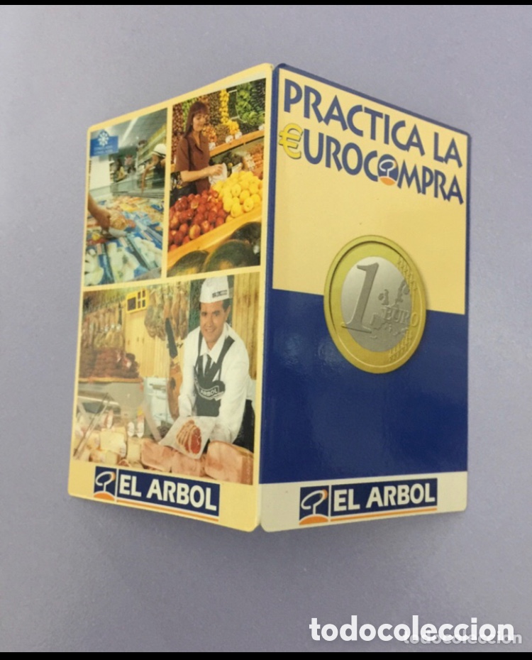 Otros art&iacute;culos de coleccionismo en papel: Conversor de Pesetas a Euros &rdquo;Practica la Eurocompra&rdquo; Supermercados El &Aacute;rbol (A&ntilde;o 2001/2002)