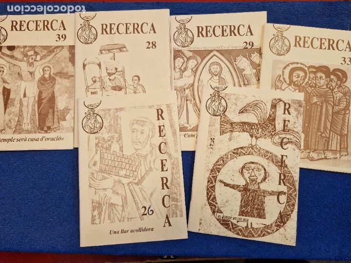 Outros artigos de papel: LOTE REVISTAS RELIGIOSAS RECERCA N&Uacute;M 25, 26, 28, 29, 33 Y 39. PESO 400 G