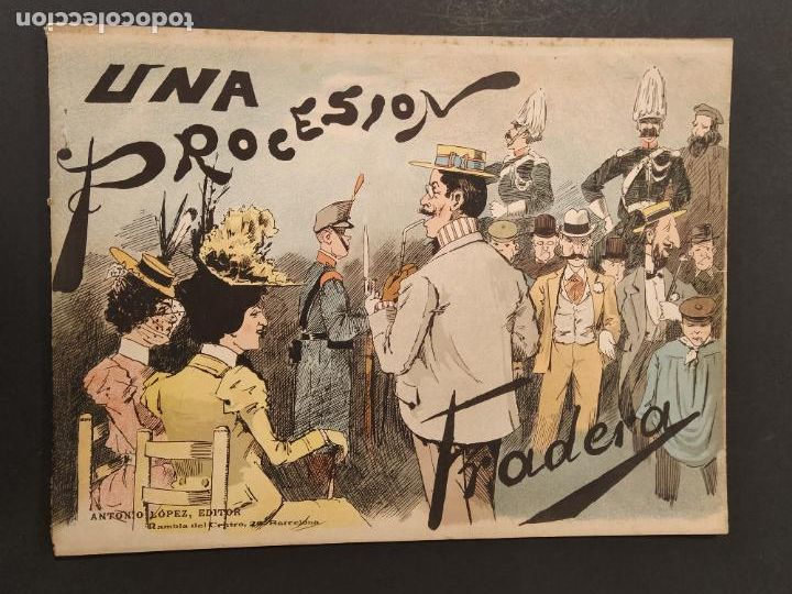 Otros Art&iacute;culos de Coleccionismo en Papel: UNA PROCESION - DIBUJOS FRADERA - MUCHOS MILITARES - VER FOTOS -(V-24.703)