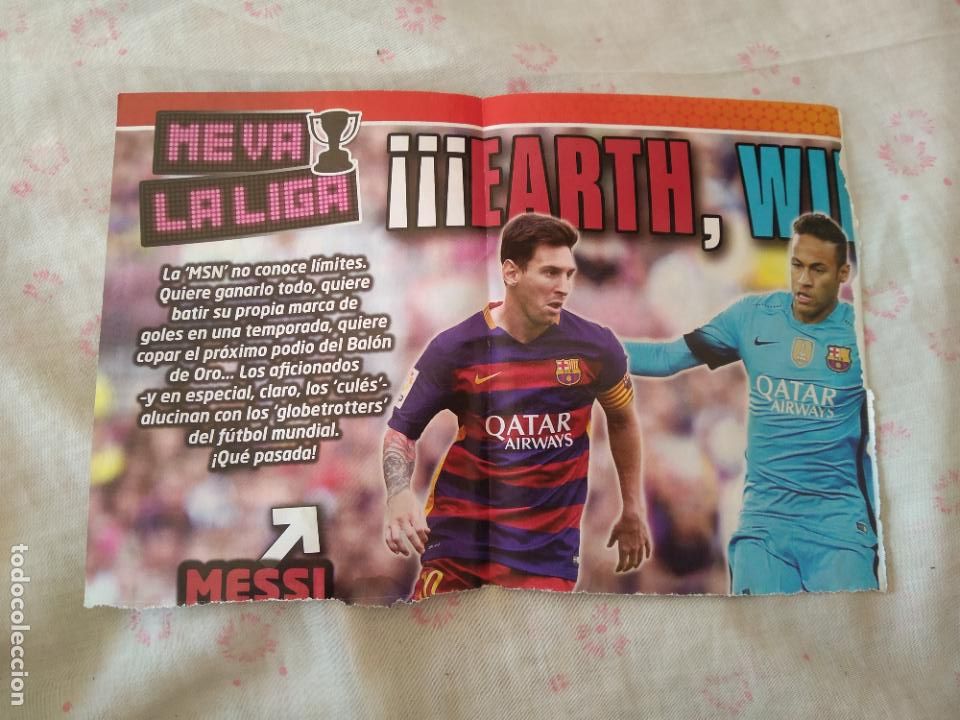 Otros Art&iacute;culos de Coleccionismo en Papel: RECORTE DE REVISTA JUGON MESSI NEYMAR INIESTA BARCELONA BAR&Ccedil;A MODRIC REAL MADRID OBLAK ATLETICO