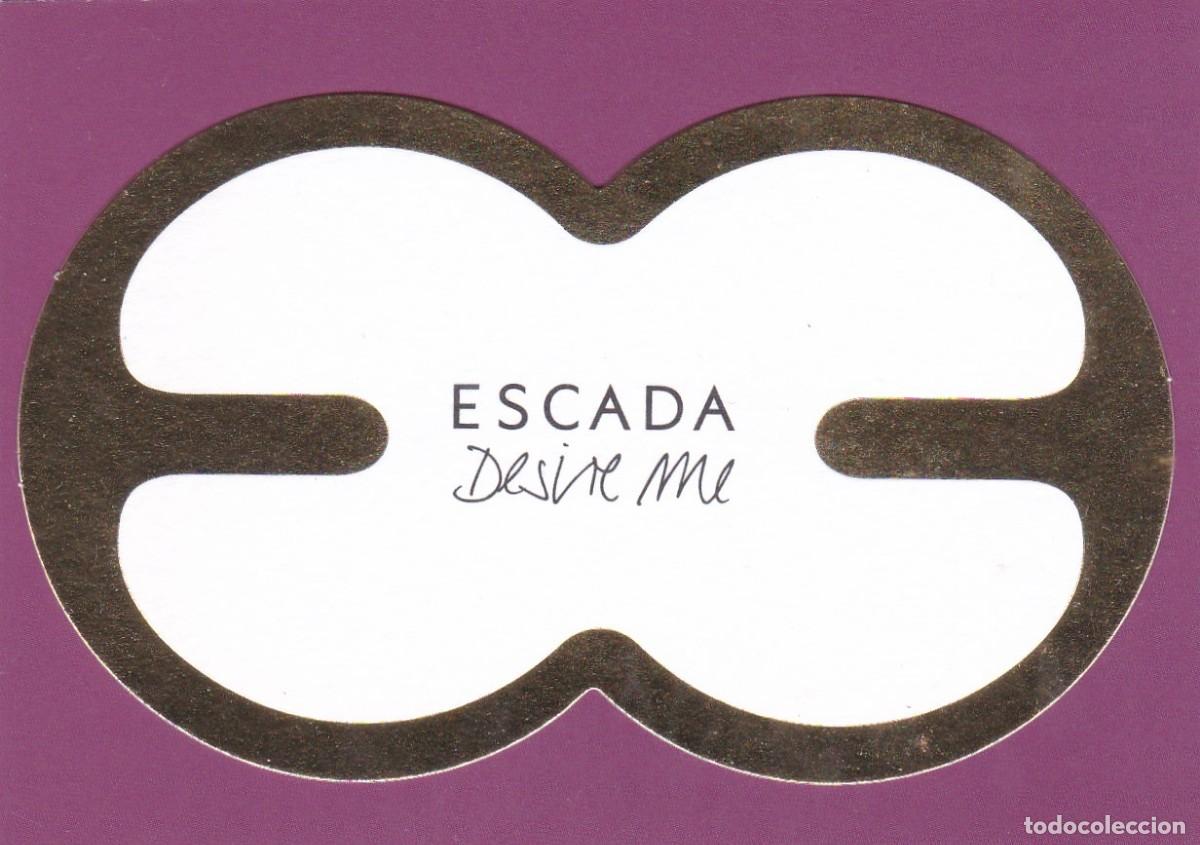 Otros Art&iacute;culos de Coleccionismo en Papel: PROBADOR DE PERFUME - TARJETA. DESIRE ME. ESCADA
